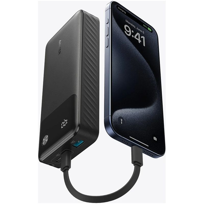 Foto van Anker zolo power bank 20k 30w built-in usb-c cable usb hub