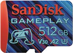 Foto van Sandisk microsdxc gameplay 512gb 190mb/s