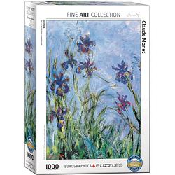 Foto van Eurographics puzzel irises - detail stukjes - claude monet - 1000 stukjes