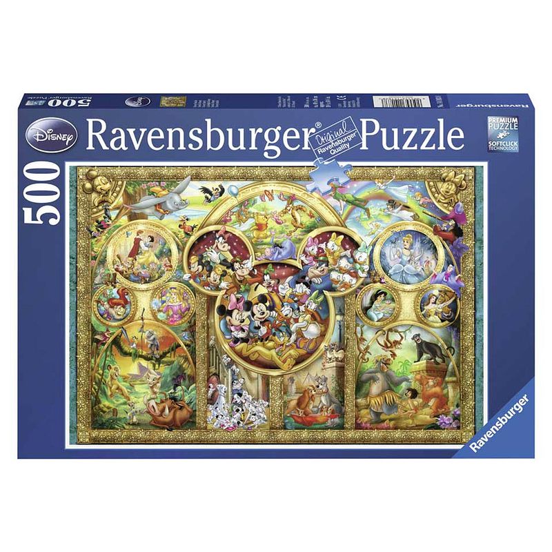 Foto van Ravensburger puzzel disney puzzel familieportret - 500 stukjes