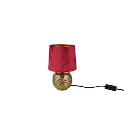 Foto van Moderne tafellamp sophia - kunststof - goud