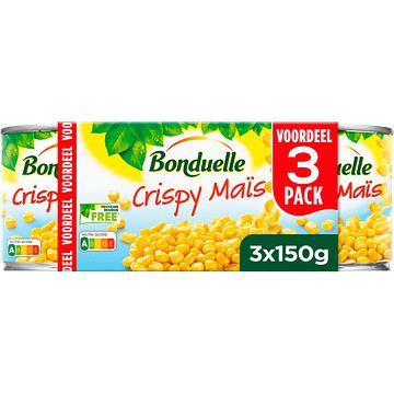 Foto van Bonduelle crispy mais voordeelpak 3x150g bij jumbo