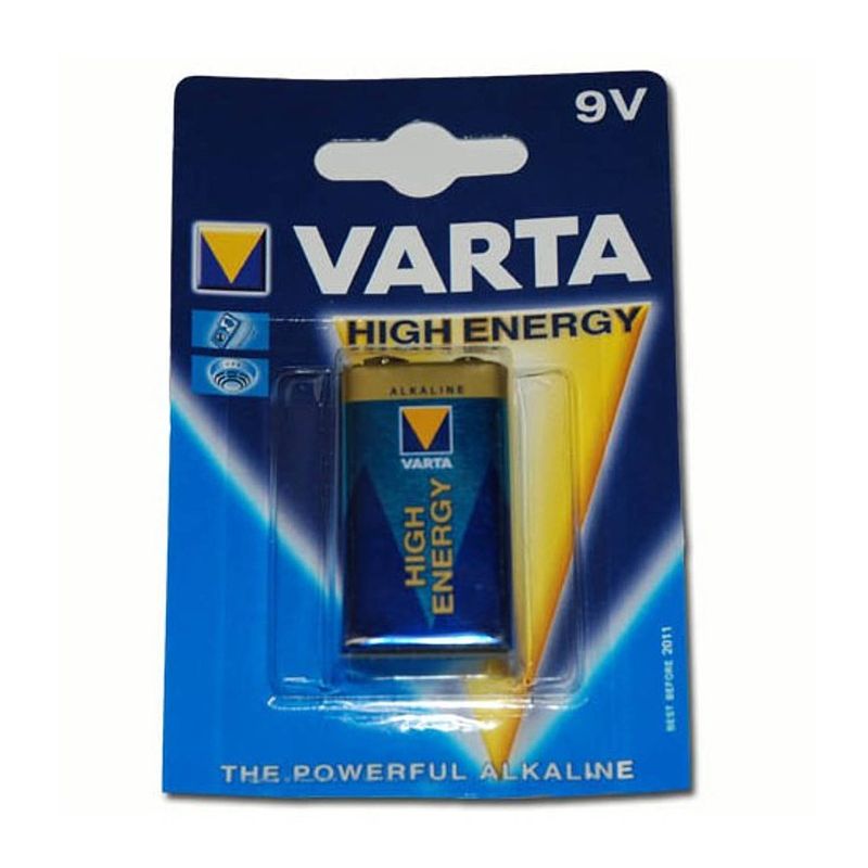 Foto van Varta hoge energie batterijen 9 volt - batterij 9v blok