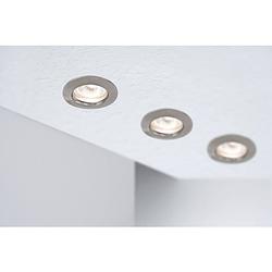 Foto van Paulmann premium line inbouwlamp voor badkamer led gu10 50 w ip44 ijzer (geborsteld)