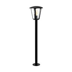 Foto van Eglo monreale staande lamp buiten - e27 - 99,5 cm - grijs/transparant