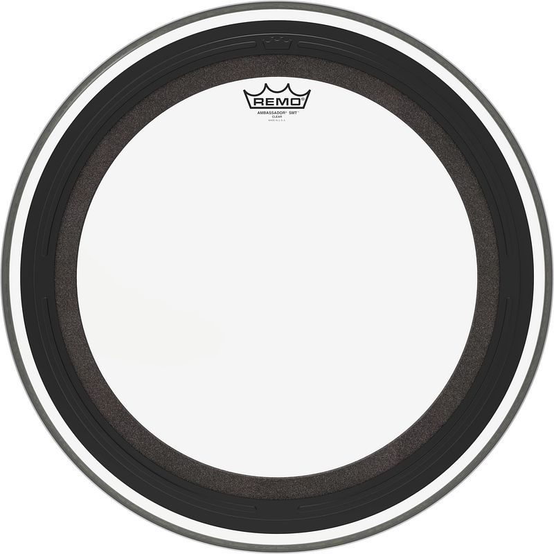 Foto van Remo br-1322-00-smt ambassador smt clear 22 inch bassdrumvel