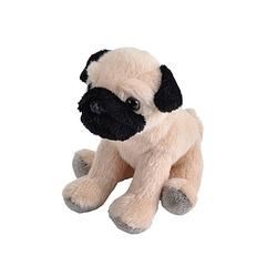 Foto van Pluche knuffel mopshond van 13 cm - knuffel huisdieren