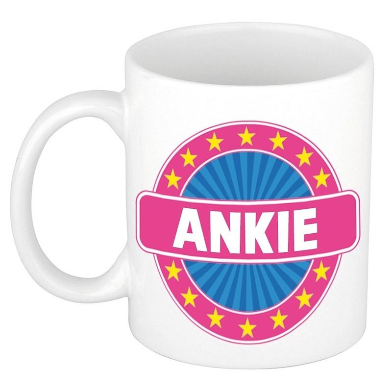 Foto van Ankie naam koffie mok / beker 300 ml - namen mokken