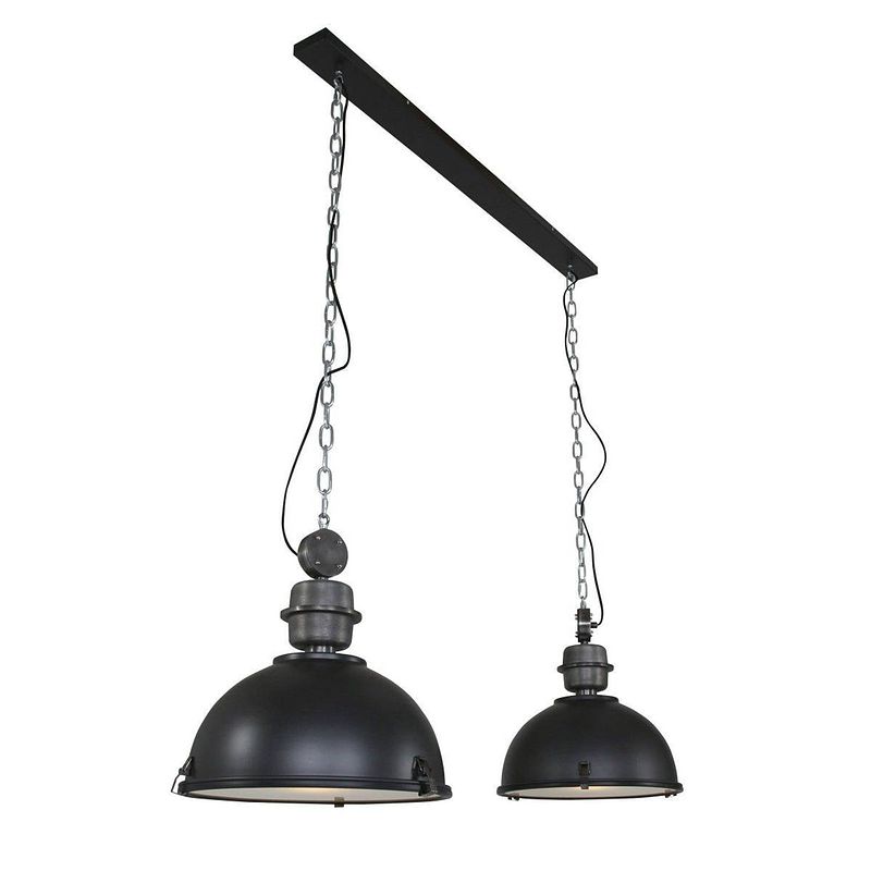 Foto van Steinhauer hanglamp industrieel 7979 zwart