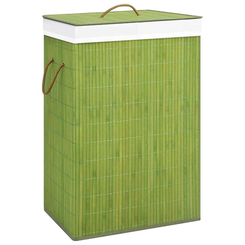 Foto van Vidaxl wasmand 72 l bamboe groen