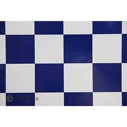 Foto van Oracover 491-010-052-010 strijkfolie fun 5 (l x b) 10 m x 60 cm wit, donkerblauw