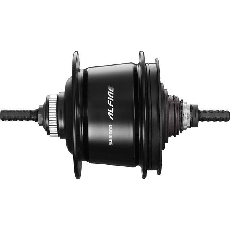 Foto van Shimano versnellingsnaaf 8 speed alfine sg-s7001 voor schijfrem 36 gaats zwart