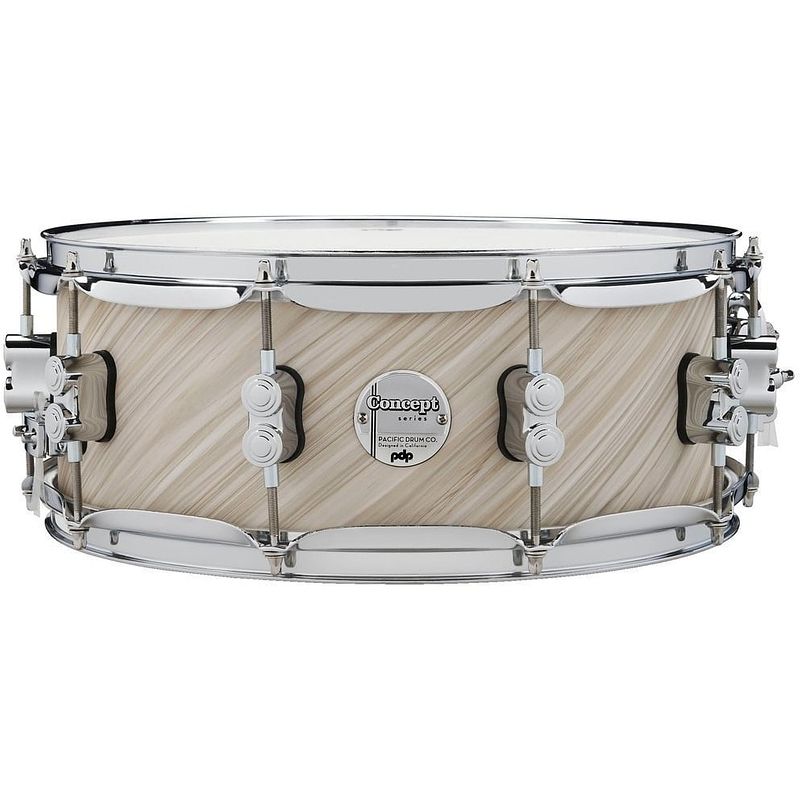 Foto van Pdp drums pd805508 concept maple finish twisted ivory 14 x 5.5 inch snaredrum