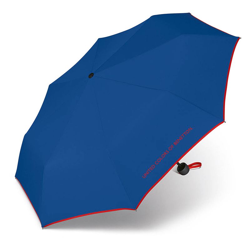 Foto van United colors of benetton paraplu super mini - opvouwbaar - ø 95 cm - blauw