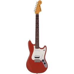 Foto van Fender limited edition made in japan cyclone rw fiesta red elektrische gitaar met gigbag