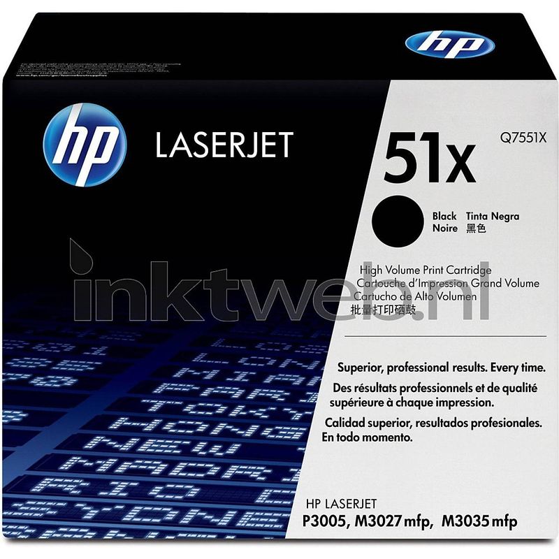 Foto van Hp 51x zwart toner