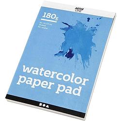 Foto van Creotime aquarelblok 20 stuks a5 180 gr