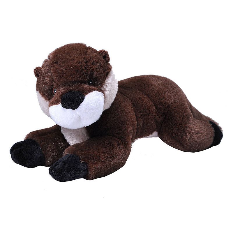 Foto van Wild republic knuffel otter junior 30 cm pluche bruin