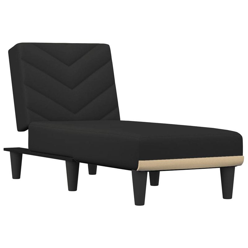 Foto van The living store verstelbare chaise longue - multifunctioneel - 55x140x70 cm - zwart