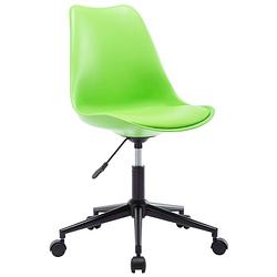 Foto van The living store eetkamerstoelen - groen - 45 x 55 x (80-89) cm - draaibaar - gasveermechanisme