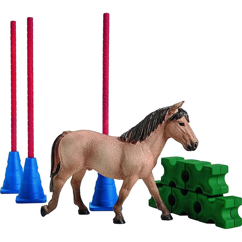 Foto van Schleich boerderij - slalom voor pony 42483