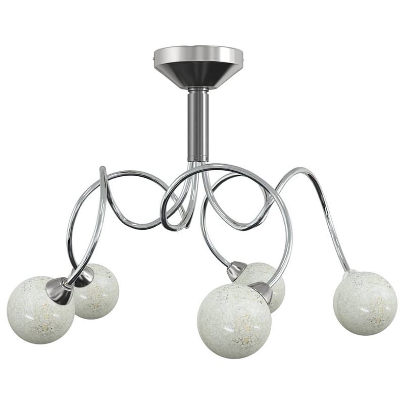 Foto van Infiori plafondlamp met glasbollen rond 5xg9