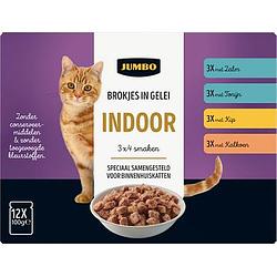 Foto van Jumbo kattenbrokjes in gelei 12 x 100g