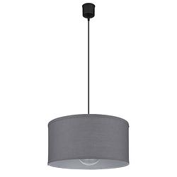 Foto van Industriële hanglamp nathan - l:40cm - e27 - metaal - zwart