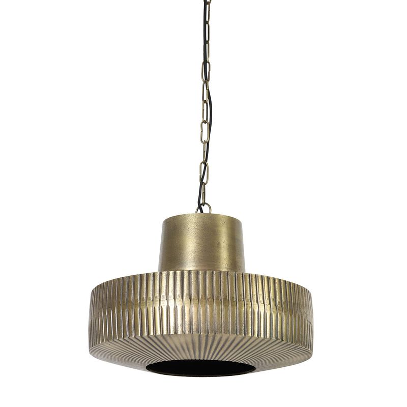 Foto van Light & living - hanglamp demsey - 40x40x31 - brons