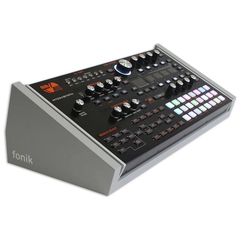 Foto van Fonik audio innovations original stand grey voor asm hydrasynth