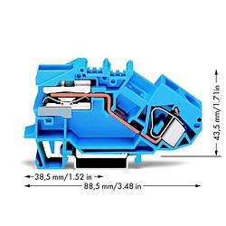 Foto van Wago 783-613 scheidingsklem 12 mm spanveer toewijzing: n blauw 25 stuk(s)