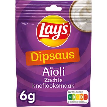 Foto van Lay'ss dipsaus aioli zachte knoflooksmaak 6gr bij jumbo