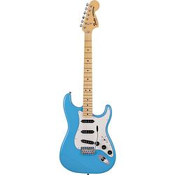 Foto van Fender made in japan international color stratocaster mn maui blue limited edition elektrische gitaar met gigbag