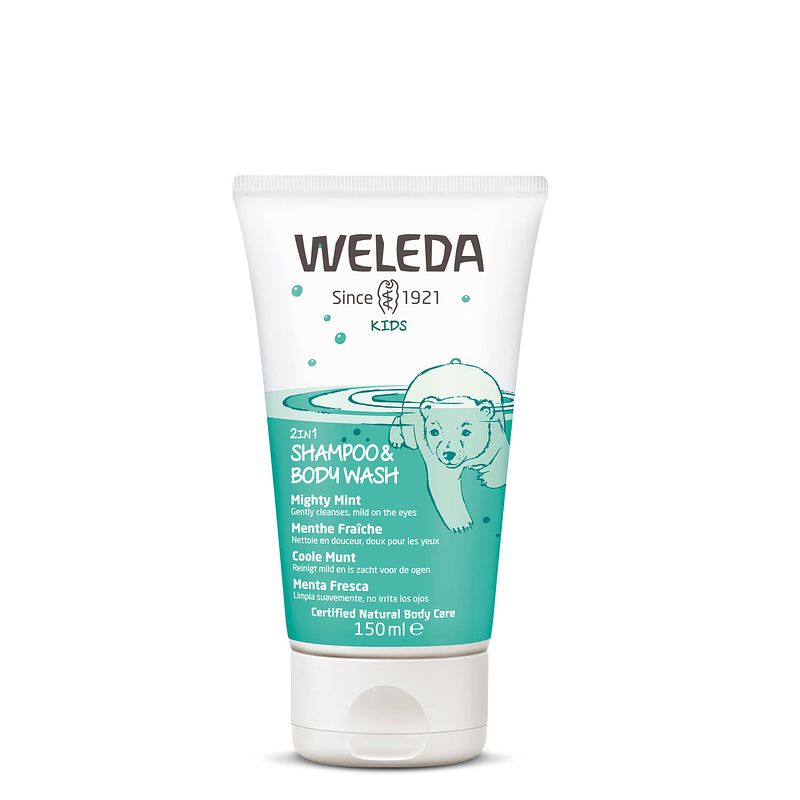 Foto van Weleda kids - shampoo & bodywash - coole munt - 150 ml