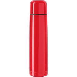 Foto van Rvs isoleerfles/thermosfles rood 1 liter - thermosflessen