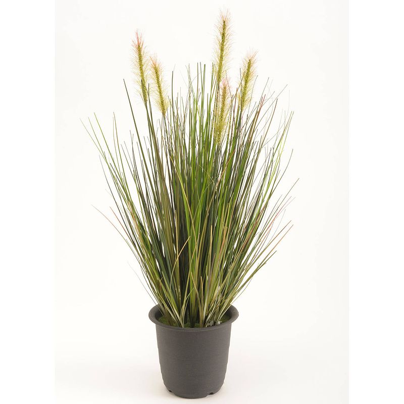 Foto van Kunstplant groen gras sprieten 45 cm. - kunstplanten