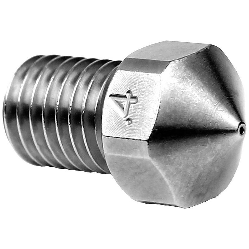 Foto van Microswiss-mondstuk 0,4 mm voor flashforge creator pro2, creator max2 brass plated wear resistant nozzle 0.4mm m2801-04