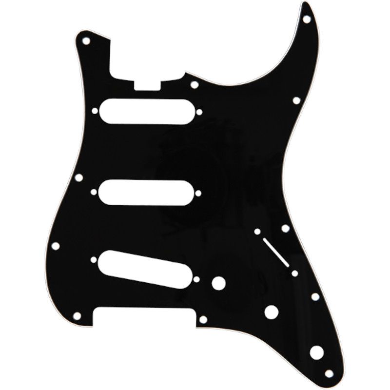 Foto van Fender elite strat s-s-s pickguard black slagplaat voor fender american elite stratocaster