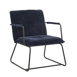 Foto van Fauteuil hailey donkerblauw chenille