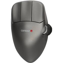 Foto van Contour design mouse m draadloze muis radiografisch optisch grijs 5 toetsen 2800 dpi ergonomisch