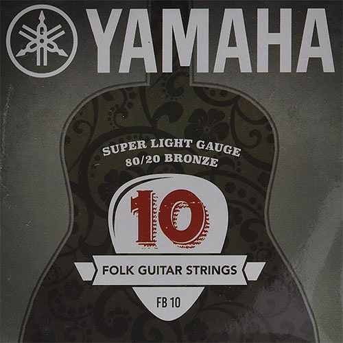 Foto van Yamaha fb10 80/20 bronze super light western gitaar snarenset