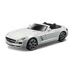 Foto van Modelauto mercedes-benz sls amg wit schaal 1:43/11 x 4 x 3 cm - speelgoed auto's