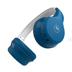 Foto van Motorola sound kinderkoptelefoon - moto jr300 - volumebegrenzing tot 85db - vanaf 3 jaar - blauw/grijs