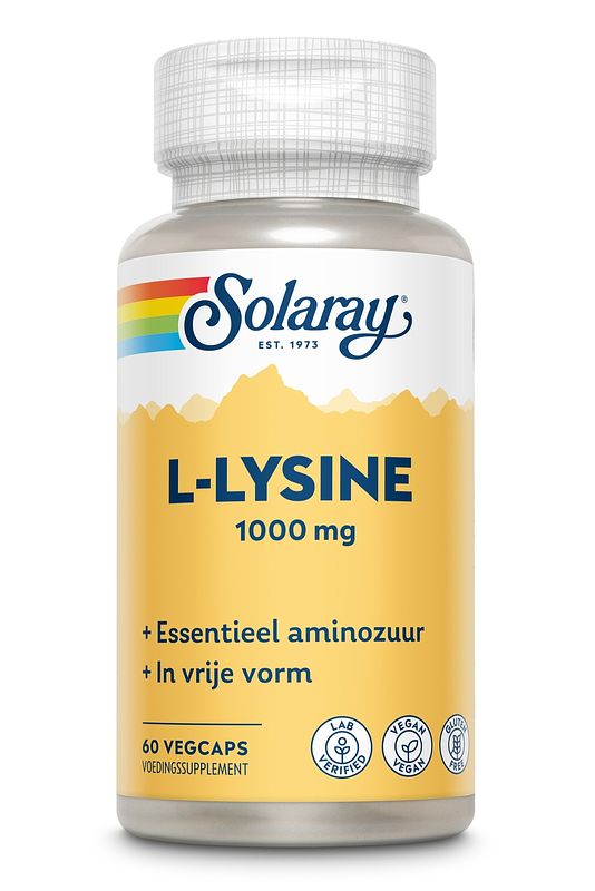 Foto van Solaray l-lysine capsules