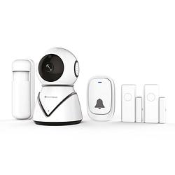 Foto van Silvergear smart home beveiliging wifi starterkit - ip camera, deurbel, bewegingssensor en deursensor