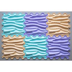 Foto van Ortoto sensory massage puzzle matten sandy waves doos 6 stuks