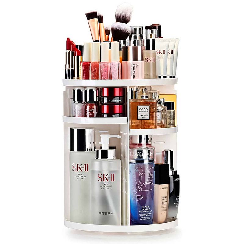 Foto van Awemoz make-up organizer - beauty organizer voor make up - 360° roterend - opbergbox - opbergdoos - sieradendoos