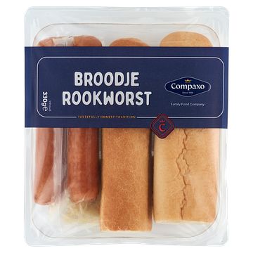 Foto van Compaxo broodje rookworst 330g bij jumbo