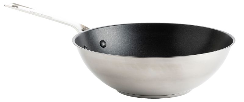 Foto van Kitchenaid stainless steel wokpan 28 cm