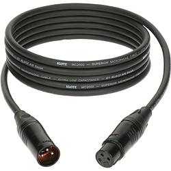 Foto van Klotz m2 kb microfoonkabel 3p xlr female - 3p xlr male 3 meter zwart